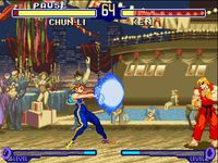 une photo d'Ã©cran de Street Fighter Alpha 2 sur Nintendo Super Nes